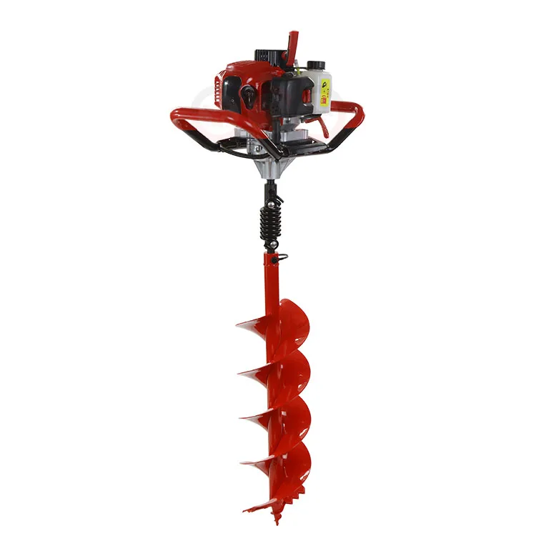 Drill earth auger    earth auger drill machine    hand push earth auger