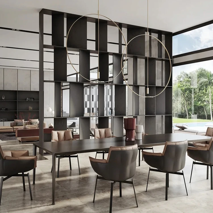 Modern European Custom Storage Rack Book Cases Bookshelf Metal Books Cabinet