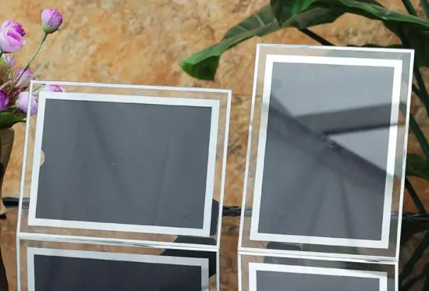 Amazon hot selling Cheap Glass Transparent Photo Frame Albums