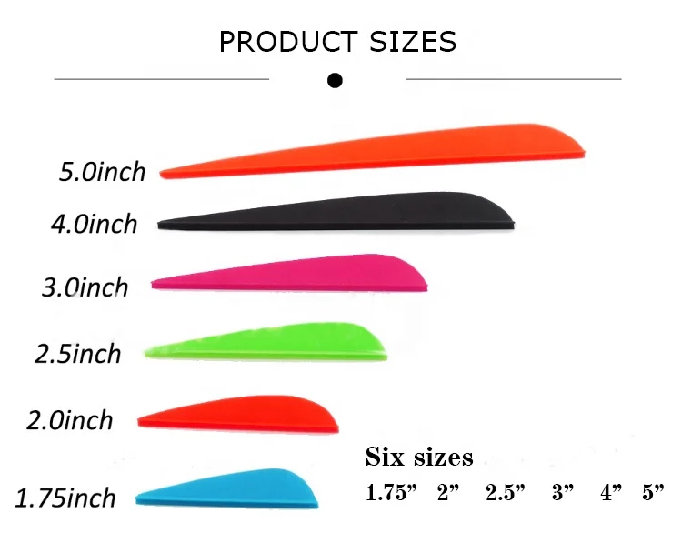 Fletching TPU Guide Arrow Vane for Arrow Bow Outdoor Archery Various Colors Streamline Vanes