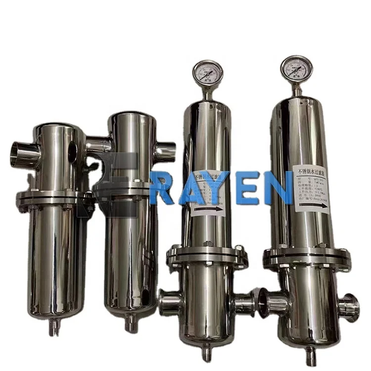 Industry stainless steel desiccant compressed air filter Steam Hot gas precision filter compressed gas filter
