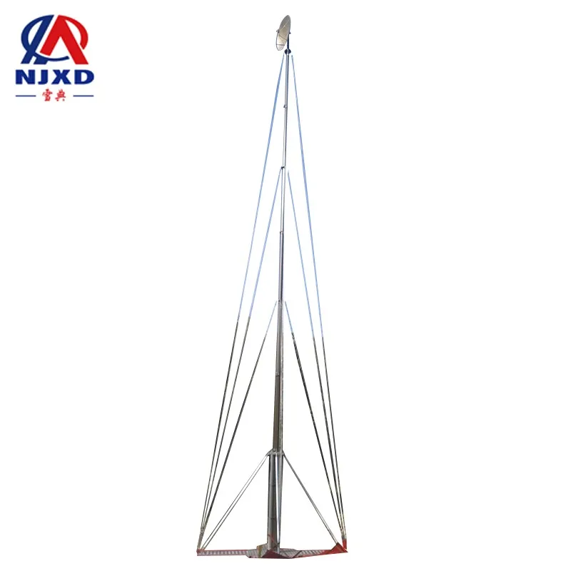 18m military manual aluminum mast pole for antenna