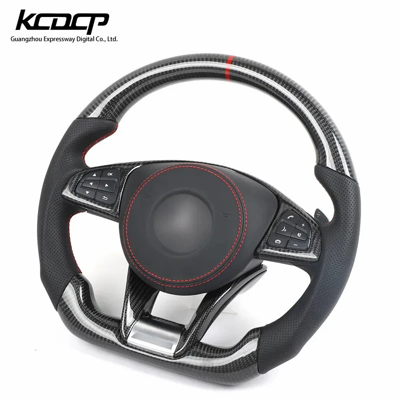 For Benz E320 E260 E400 E200 E300 E350 E43 E63 E53 E500 W205 C63 w213 w212 w204 Carbon Steering Wheel