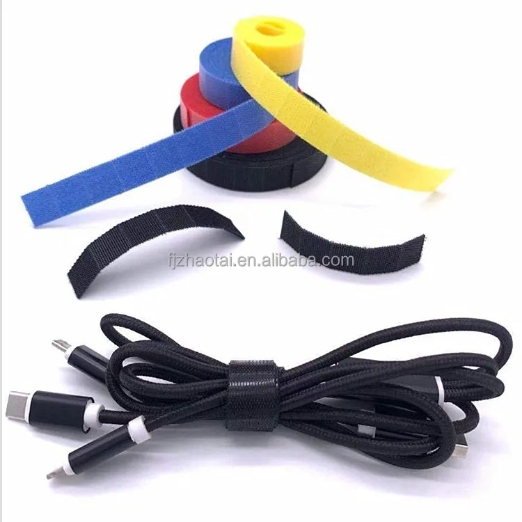 Spot wholesale Hook And Loop strong adhesive nylon hook hair Hook And Loop black and white Hook And Loop blended