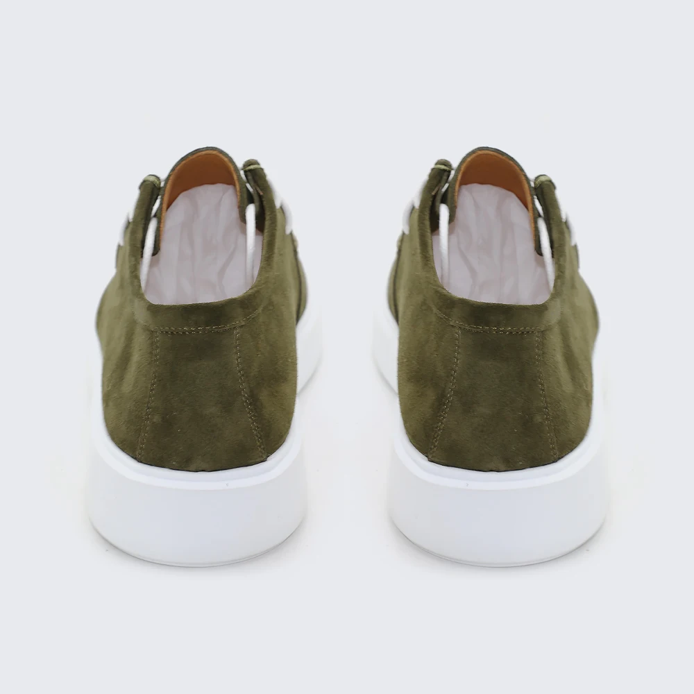 LANCI Classic Manufacturing Shoes Faux Suede Fashionable Casual Walking Shoes Italian Craft Luxury Shoes Men