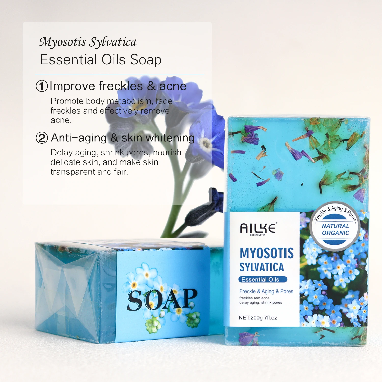 ailke Tea Tree Soap Glycerin Base Skin Lightening Face Remove Acne Body Bathing Whitening Soap