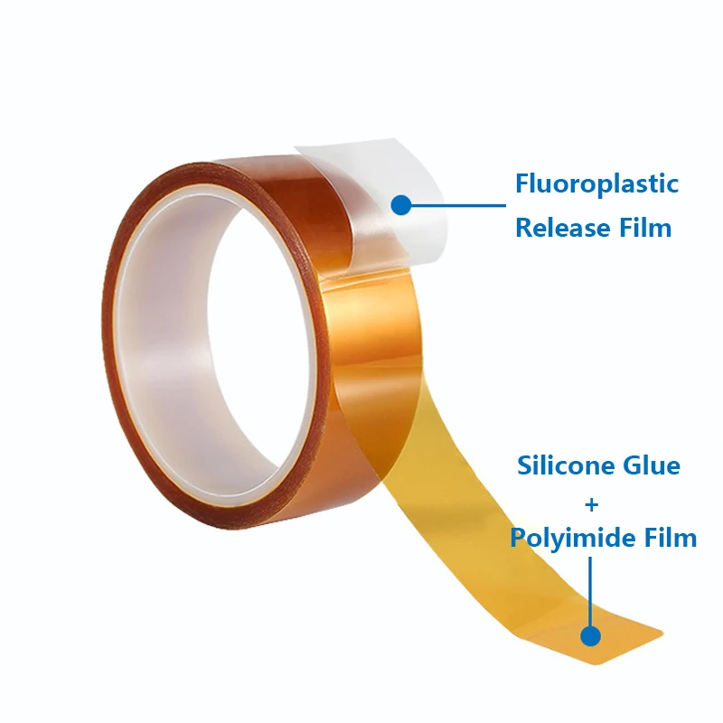 wholesale High temperature polyimide single-sided anti-static high temperature resistant tape polyimide film anti-static tape