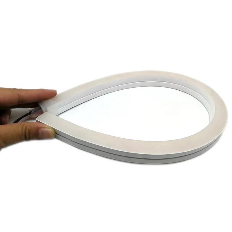 
 Гибкая светодиодная неоновая лента IP68, безопасное напряжение, боковое излучение, силиконовая экструзия, твердый тип, 15 х15 мм 20 м 24 В постоянного тока  