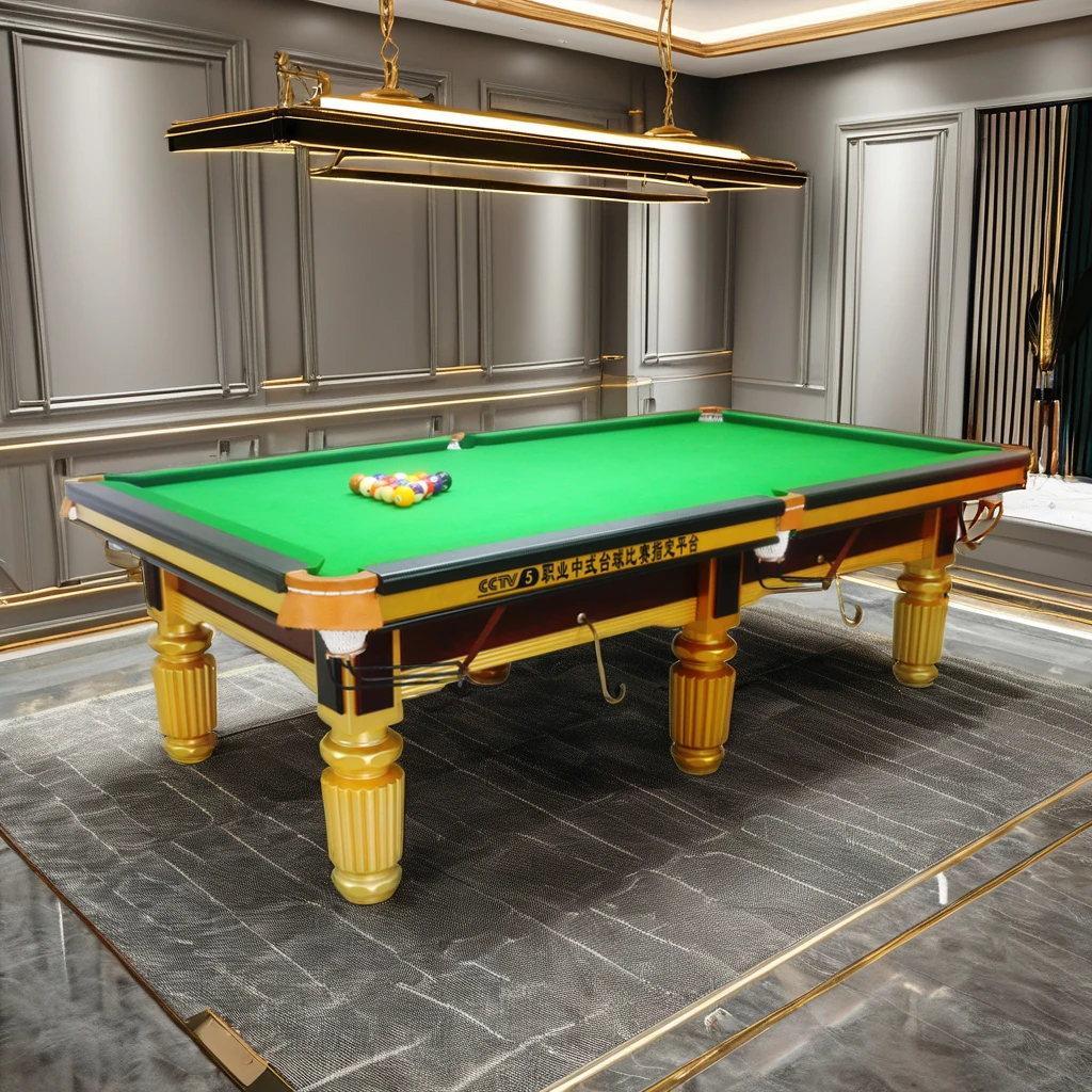 Solid wood rubber wood Chinese American black eight ball room club home billiard table