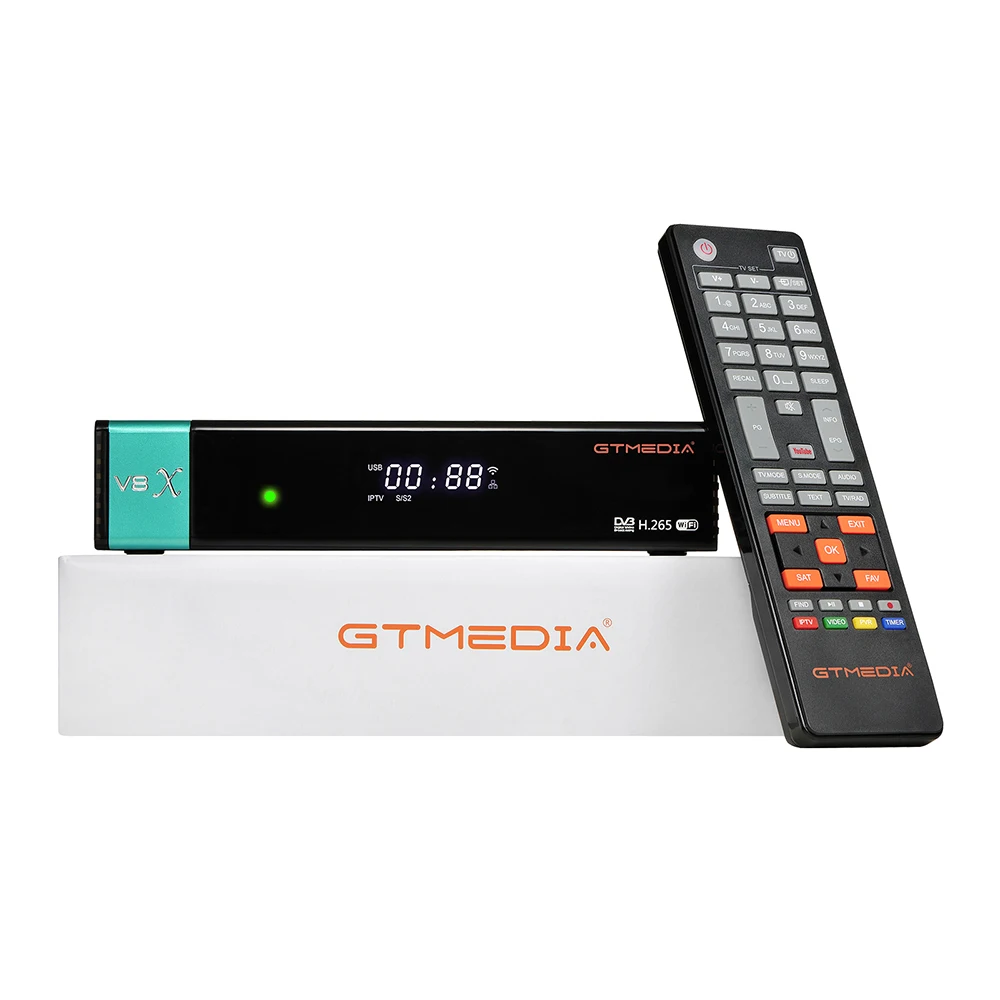 GTMEDIA V8X приемник спутникового ТВ коробка DVB-S2 S2X сигнала приемник установленная верхная коробка с CA САРД слот универсальная поддержка IPTV