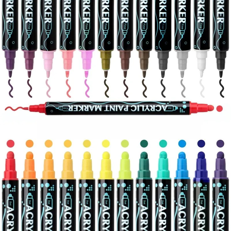 2023 Amazon Hot Sale Acrylic Paint Markers Acrylic Marker Pen Set For Wholesale