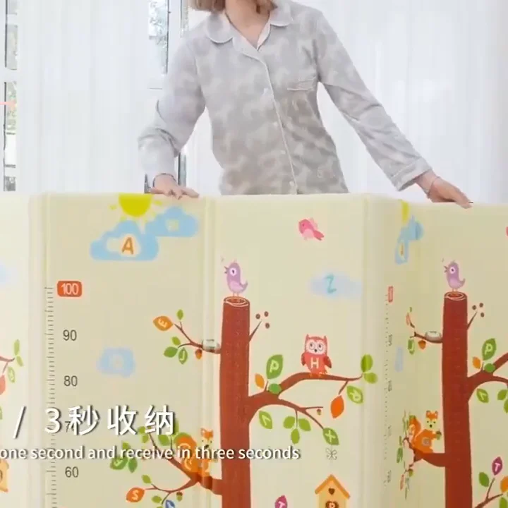 Baby Play Mat Soft Floor Playmat Foldable Crawling Carpet Game Waterproof Activity Rug Folding Blanket Educational Toys Gift