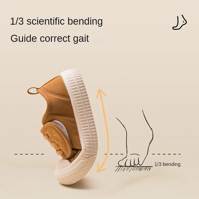 Ebmini spring new fashion breathable non-slip baby boys and girls canvas board shoes