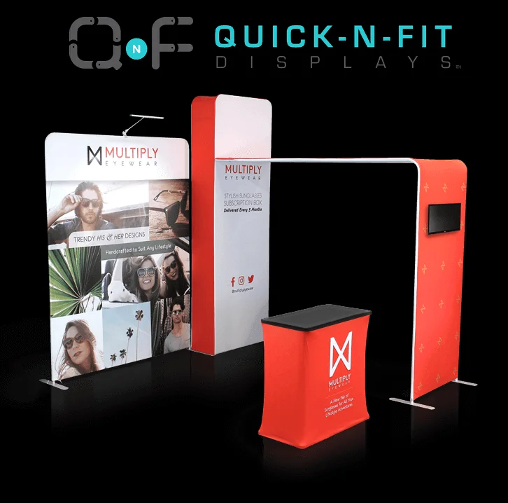 New design portable fabric aluminium tension frame ipad photo booth exhibition stand