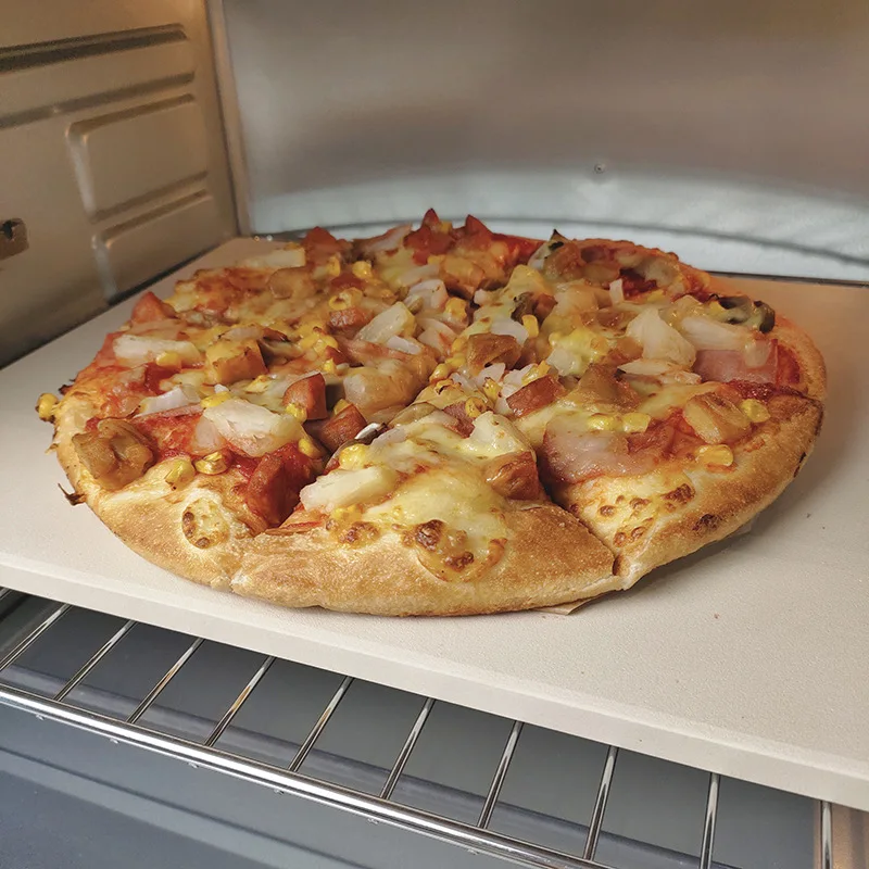 Wholesale Thermal Shock Resistant Pizza Baking Stone 15 x 12 Inch Rectangle Heavy Duty Cordierite Pizza Stone for Oven and Grill