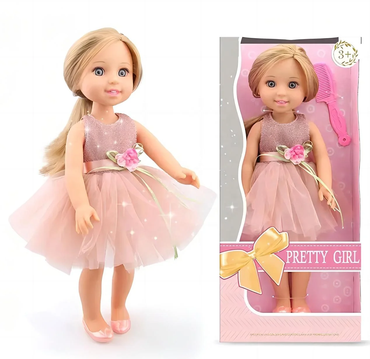 Lifelike Pretend Play Little Girl Baby Dolls Silicone Soft Reborn Baby Doll For Children Kids