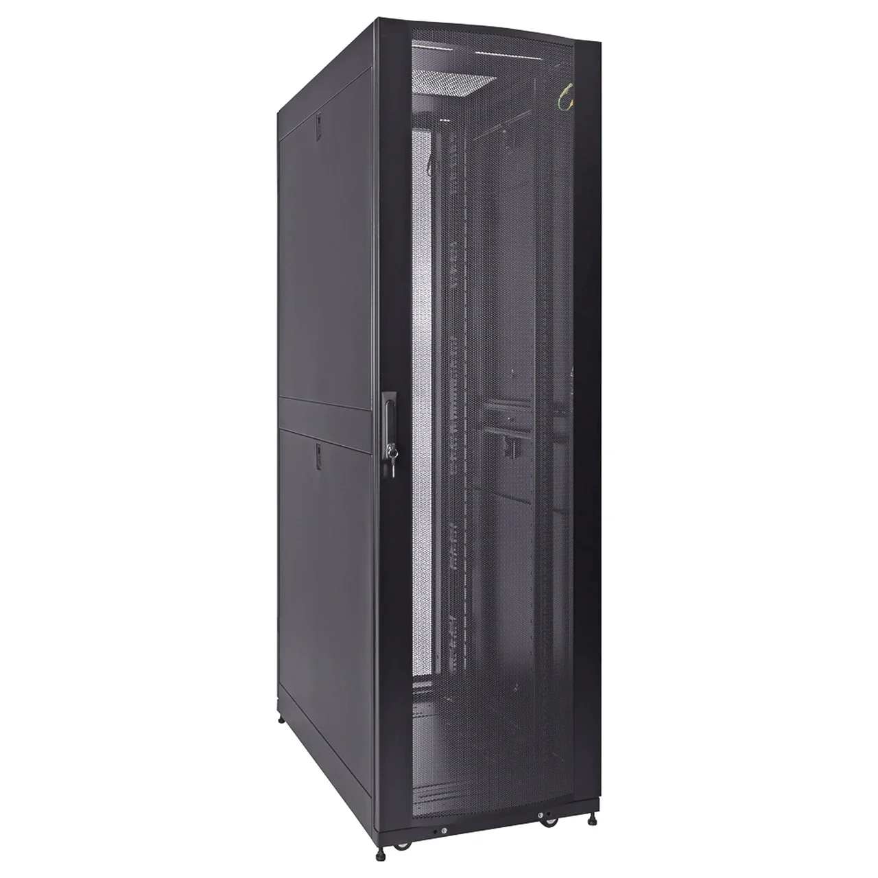 1000mm depth Fan Compatible Top Perforated Door 42U Server Rack  Cabinet