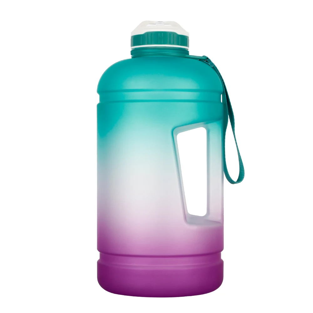 
Custom logo BPA Free 1 Gallon Water Jug 3.78L Gallon Water Bottle with Time Marker Straw and Handle 