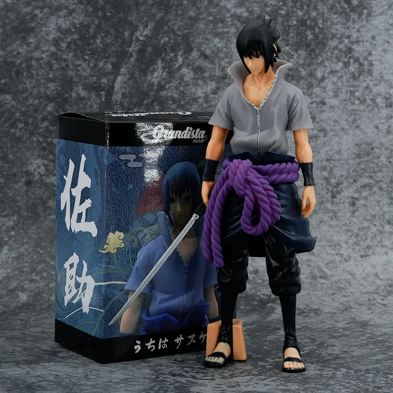 28cm Sasuke Uchiha PVC Figurine Boruto Plastic Toy Na ruto Anime Figure