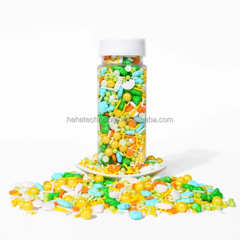 100g Lovely Cake Decorating Supplies Sprinkles Edibles Eggshell Dinosaur Candy Sprinkles Cake Decoration for Bakery Supplies