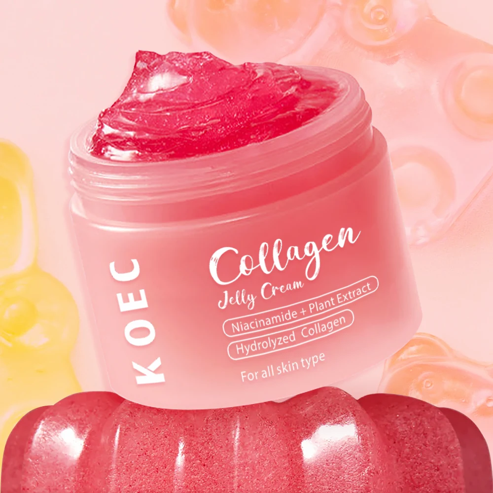 KOEC COLLAGEN JELLY CREAM with Moisturizing deep cleansing face Exfoliating dead skin gel Accept Private Label OEM