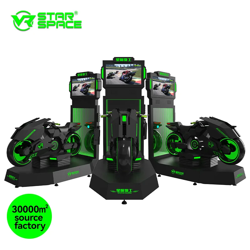VR Star Space VR Machine Manufacturer Driving Game Virtual Reality Motorcycle 9D Motorcycle Simulator Vr Game Machine
