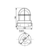 CCD1-2A Waterproof Marine plastic Color Incandescent Pendant Light 60w 220V