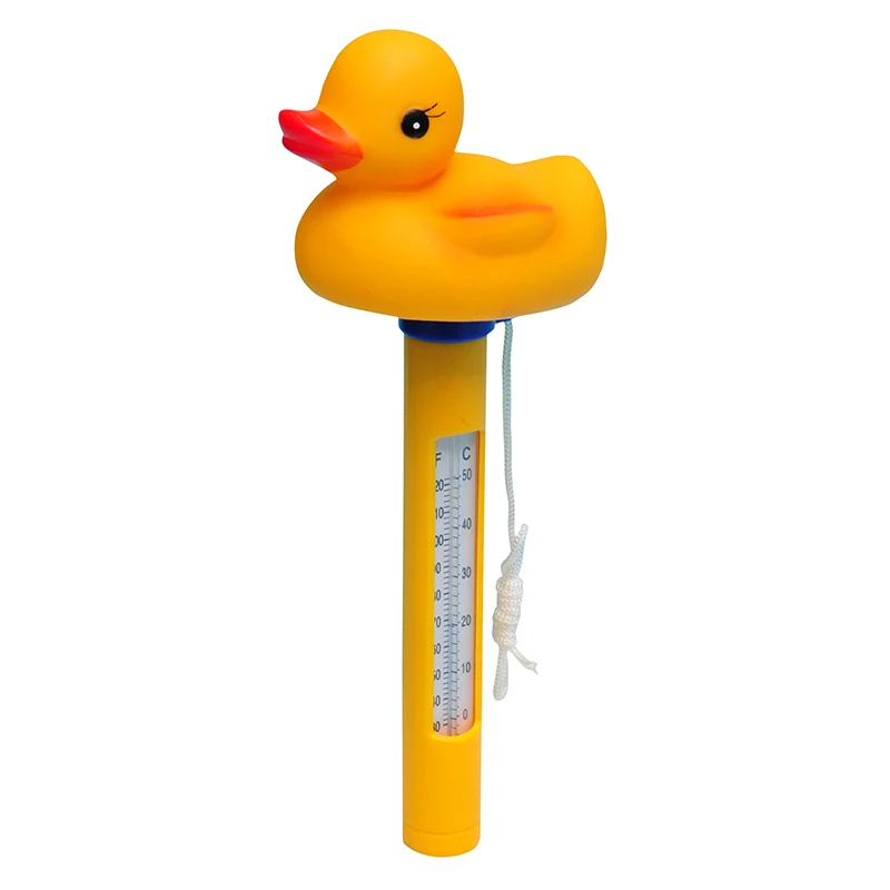 Customizable Pool Accessories Multi Function Swimming Pool Duck Bath Thermometer Floating Pool Thermometer