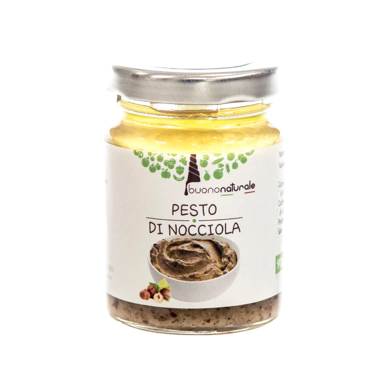 Hazelnut pesto 90g Original Italian Savory Pesto Sauce for First and Second Courses Alike Made from Sicilian Dried Fruits