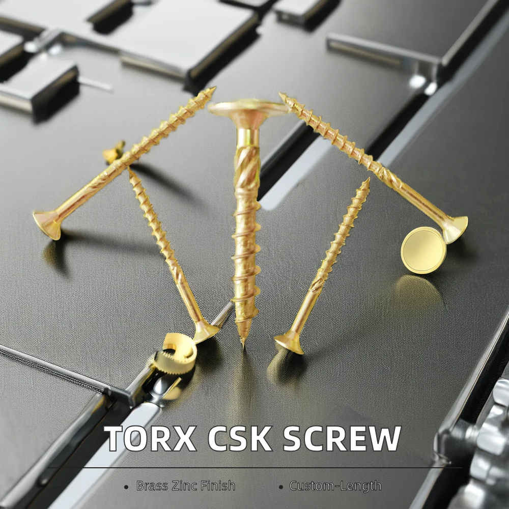 Manufacture Torx CSK Spax Steel Screw Countersunk Flat Head Zinc Plated DIN Standard Wood Chipboard Tornillo M3 M4 M8 M10