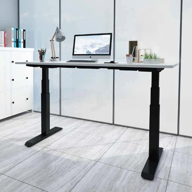 High quality factory modern office furniture with electric height adjustable table legs sit stand desk ergonomics