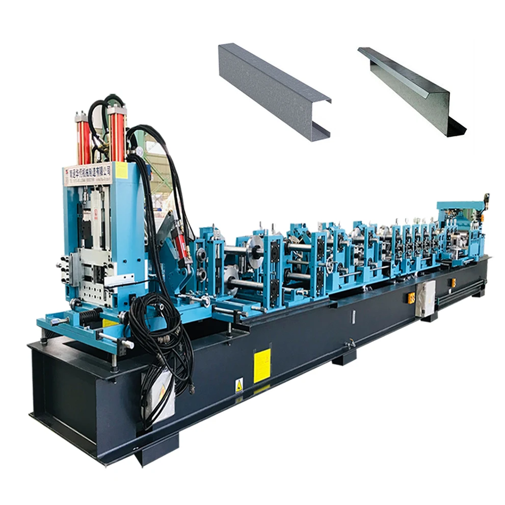 Huaheng Metal Steel Frame C80 Z120-300 Profile Structure Building CZ Purlin Machine