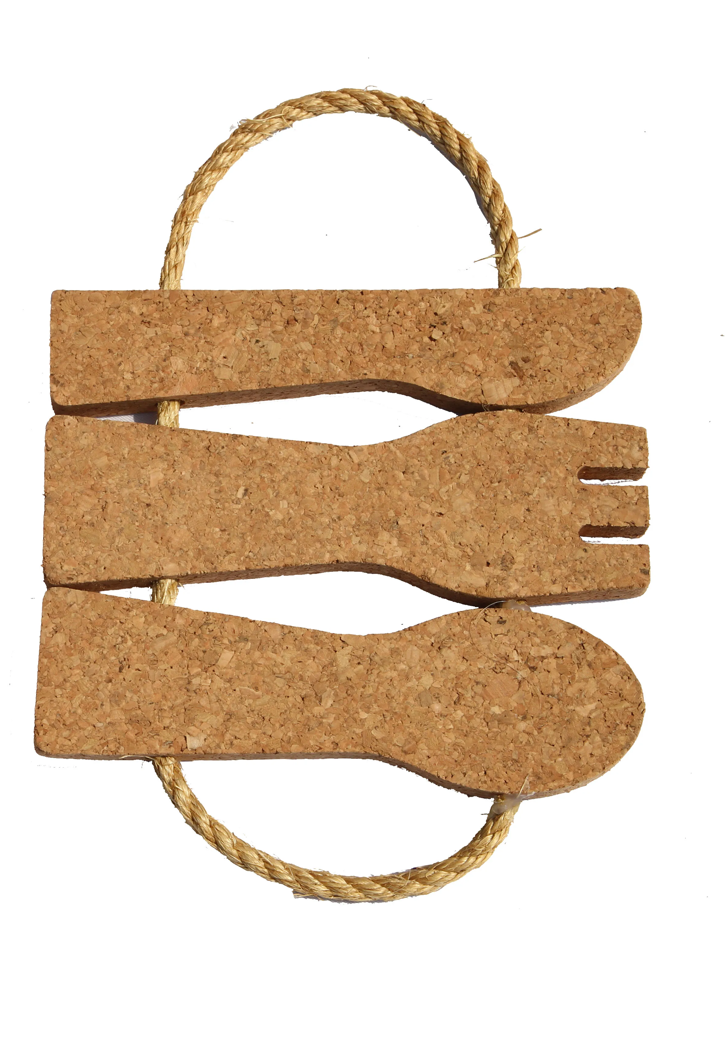 2023 Stylish 5 Fish Trivet-Cork jute rope for Home Bar Kitchen Restaurant Cafe Wedding Supplies pot holder