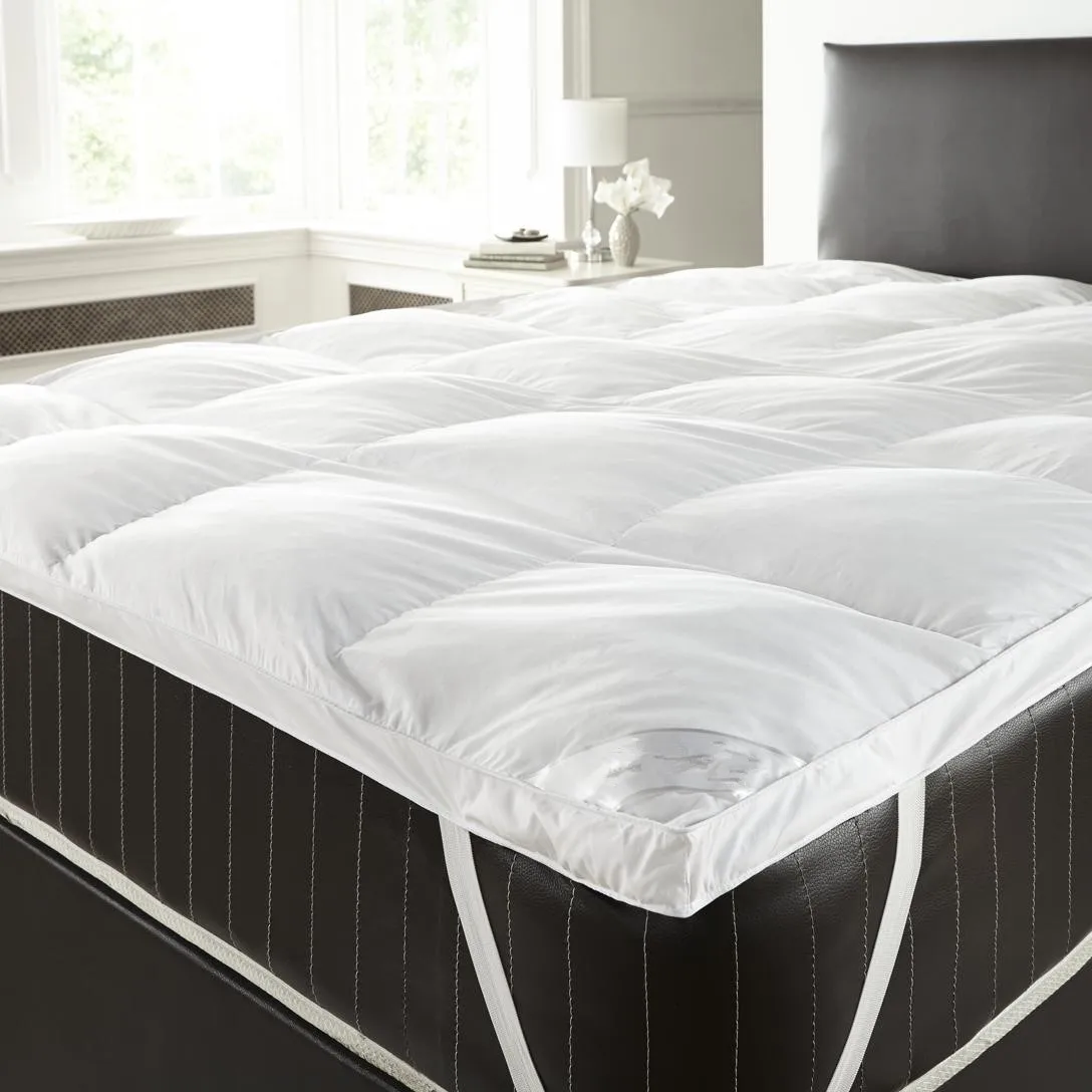 baffle style patchwork feather mattress topper memory foam mattress topper