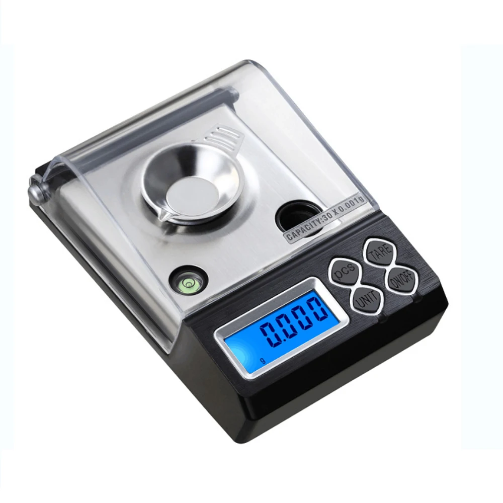 Electronic mini digital weighing scale sleeve pearl weighing scale 50g 0.001g precision jewelry weighing scale