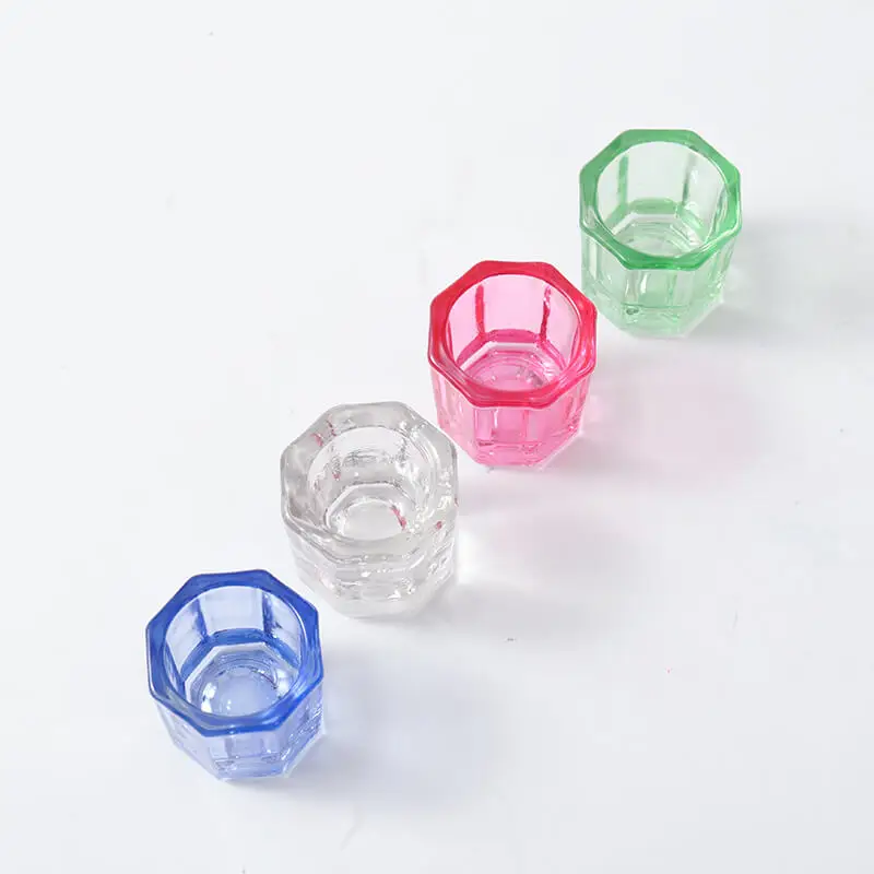 Colorful Glass Dappen Dish/Disposable Dappen Mixing Cup/Nail Dappen Dish