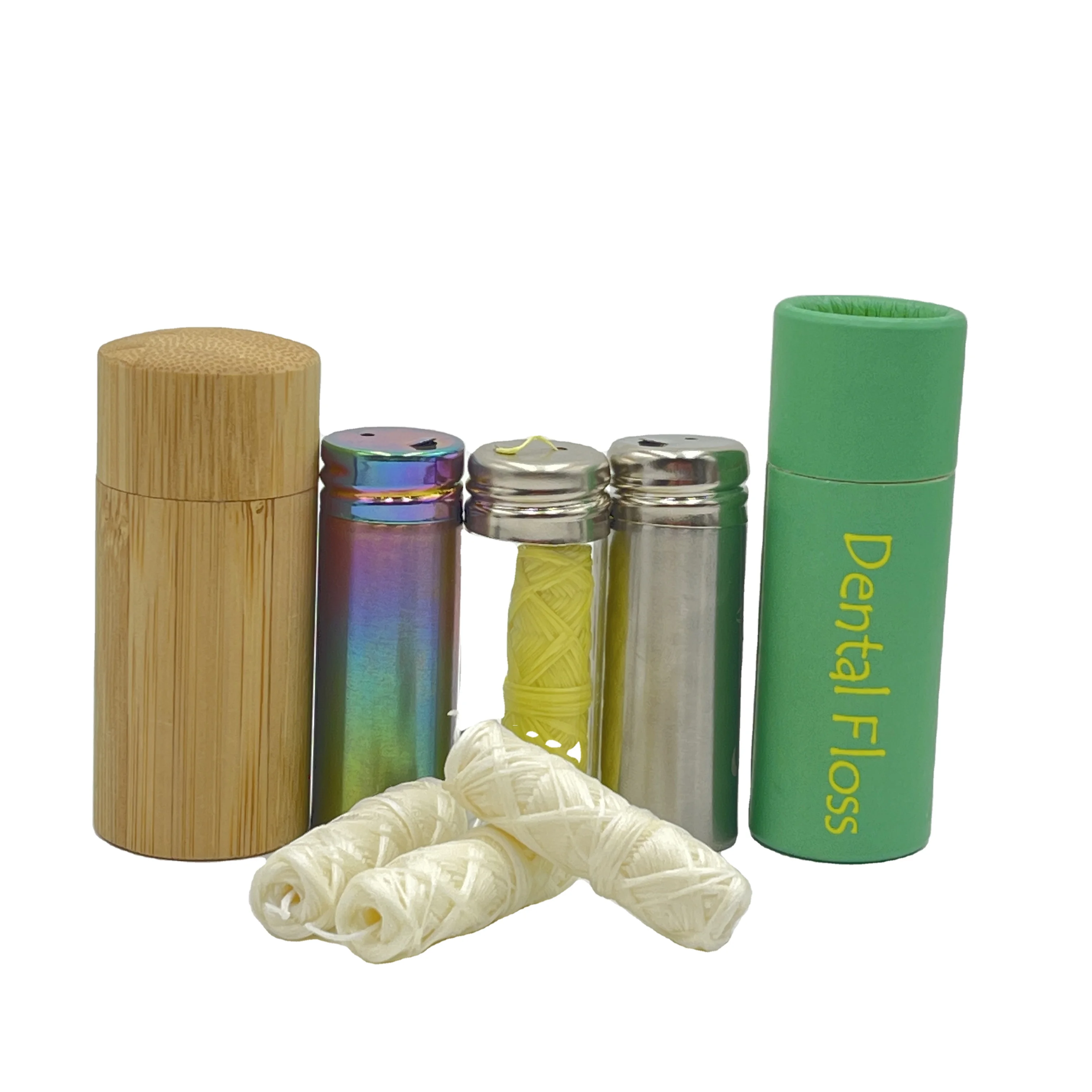 High Quality Wholesale Portable Mini Silk Waxed Mint Zero Waste Dental Floss OEM
