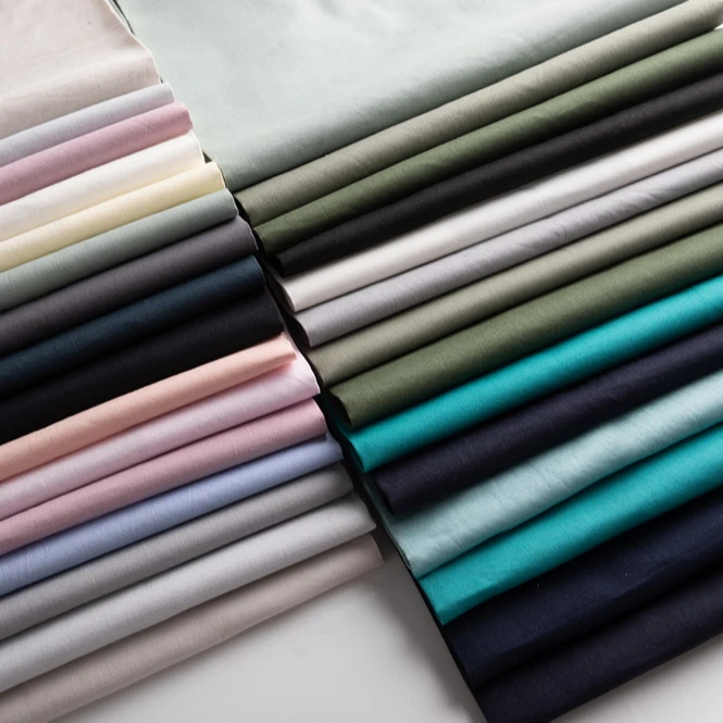 Free sample soft hand feel Cotton with linen fabric with factory price