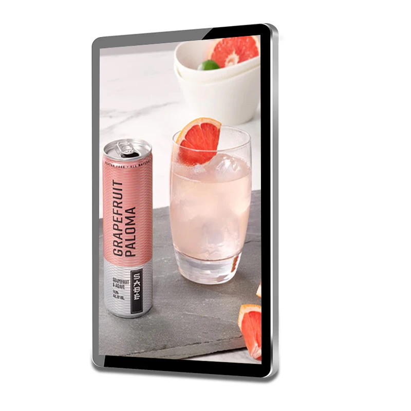 23.6 inch Indoor Multimedia Player TV Display Screen Android WiFi Connection Wall Mounted Screen LCD Digital Smart Signage