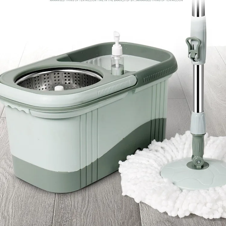 Wholesales Microfiber 360 Easy Rotating  Bucket Magic Floor Cleaning Spinning  and Bucket