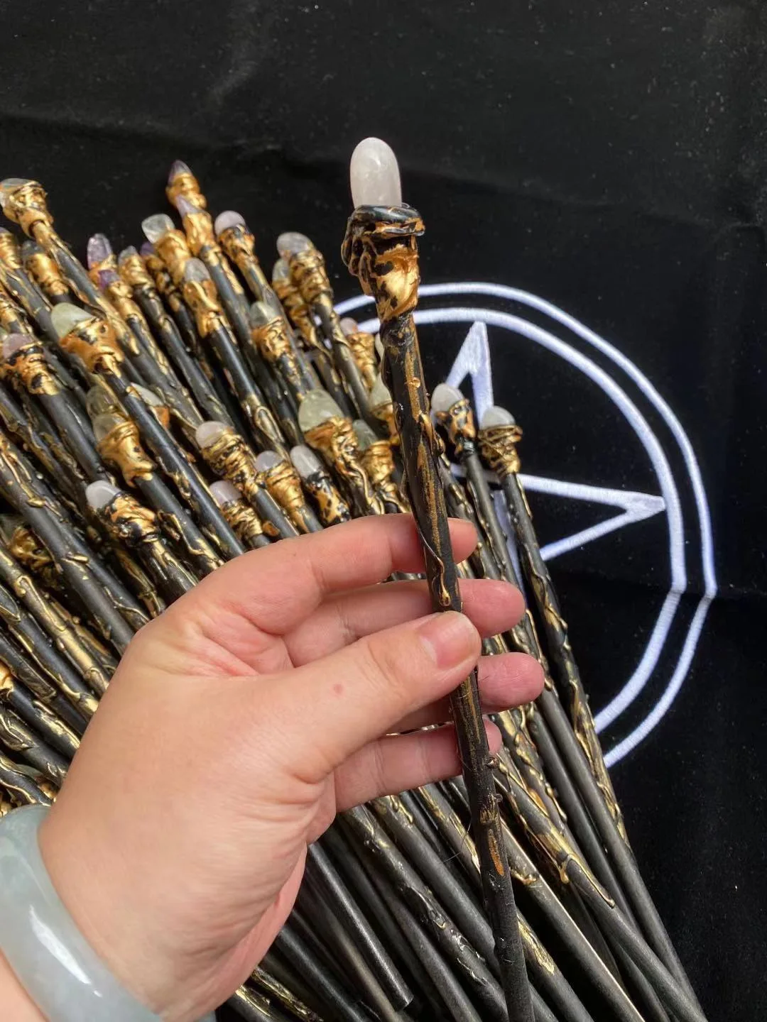 New Hot Selling Natural Crystal Magic Stick crystal Wands for fairy