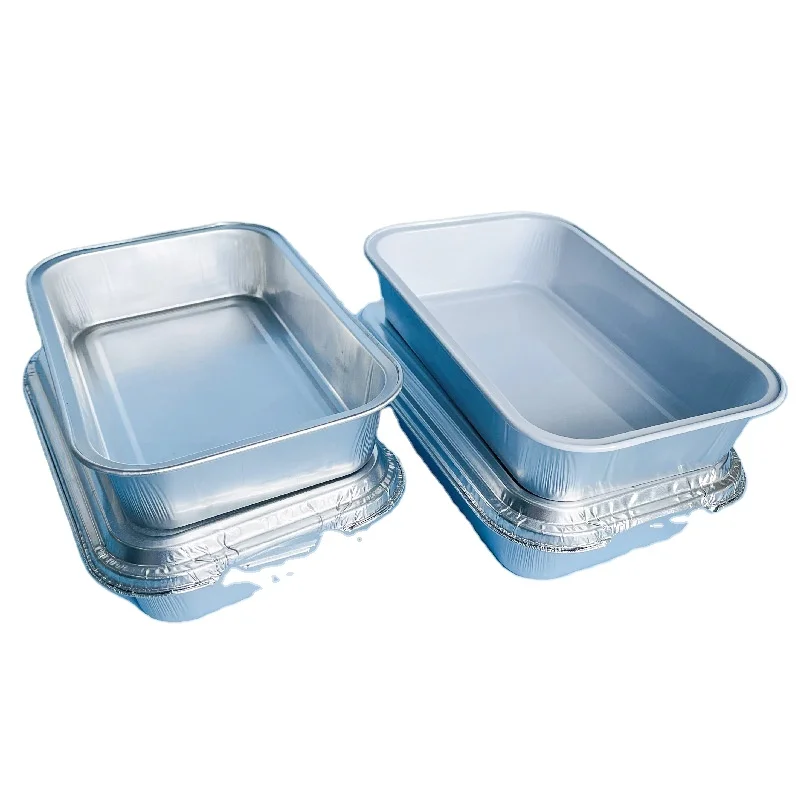 Aluminum Foil Aluminum Plastic Takeout aviation grade aluminum Foil Container with lunch box with lid