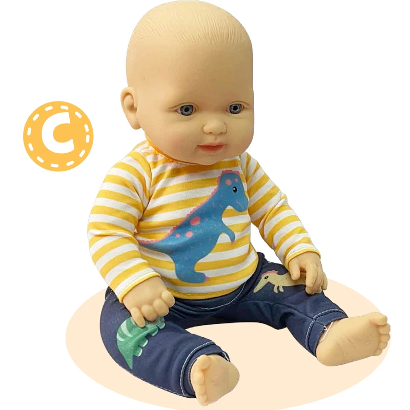 Reborn Baby 14 inch Doll Dress Up Make Up Cosmetic Doll House Toy Factory