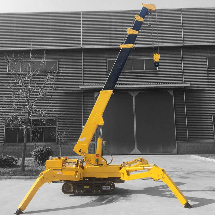 Construction Mini Hoist Remote Control Cranes Mini Spider Lifting 1.2t 3 ton 5t Crawler Small Spider Crane Price