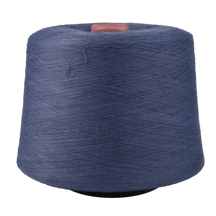 China manufacturers cationic spun polyester yarn blends cotton 100% polyester spun yarn