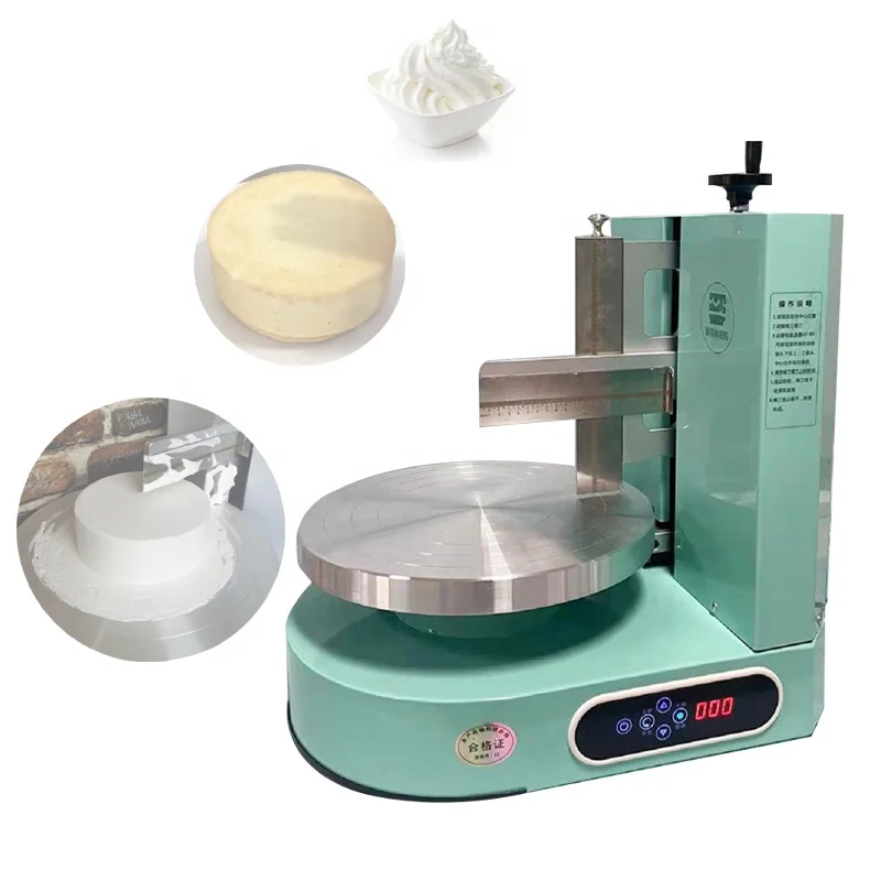 Semi Automatic Birthday Cake Cream Spreading Machine Cakes Plastering Cream Coating Filling Machine Cake Decorating Machines