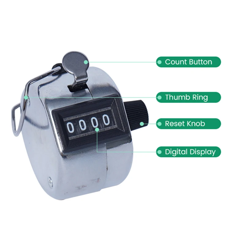 Wholesale Durable Metal Case Digital Fish Counter with Finger Ring