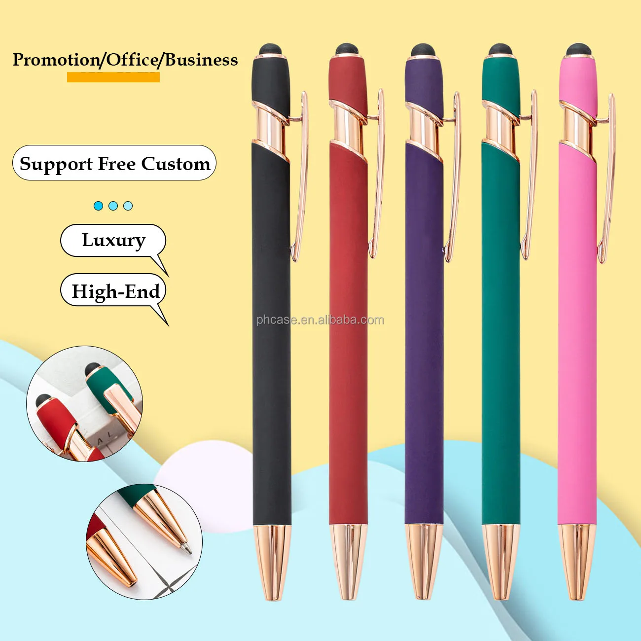 Wholesale Promotional Custom Printed Ball Point Pen Advertising Cheapest Promotional Pen Gift Custom Plastic Metal Custom Pen