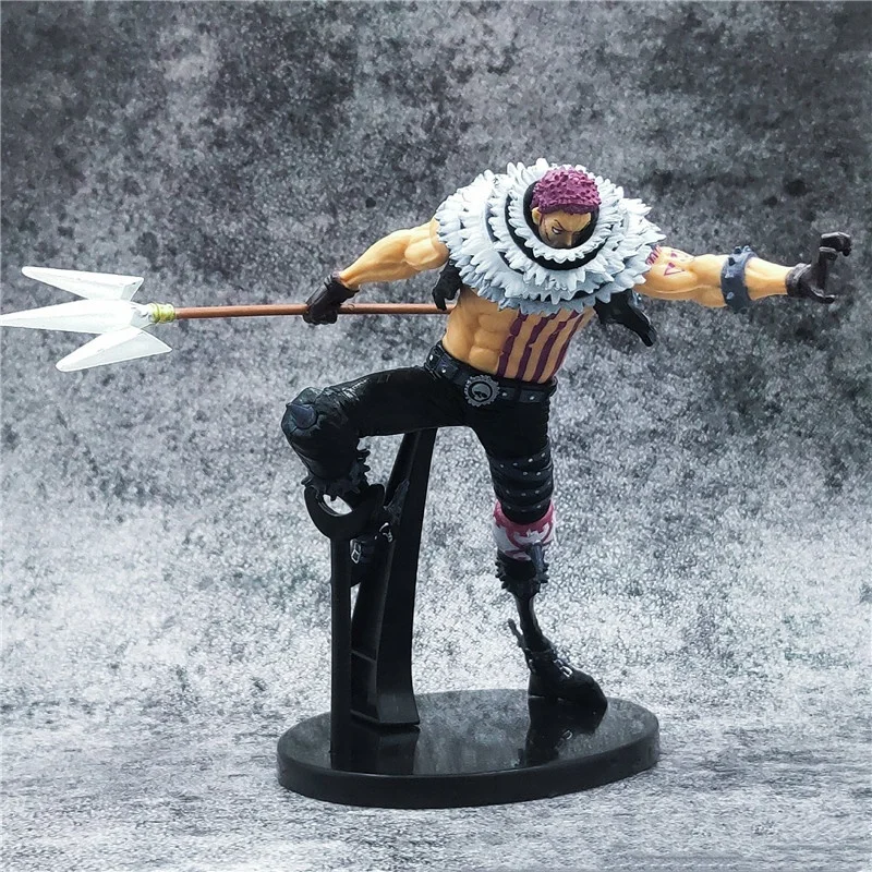 25cm Big size Anime Figure Charlotte Katakuri PVC Action Figures KING OF ARTIST Fighting Katakuri figure Collection Toys