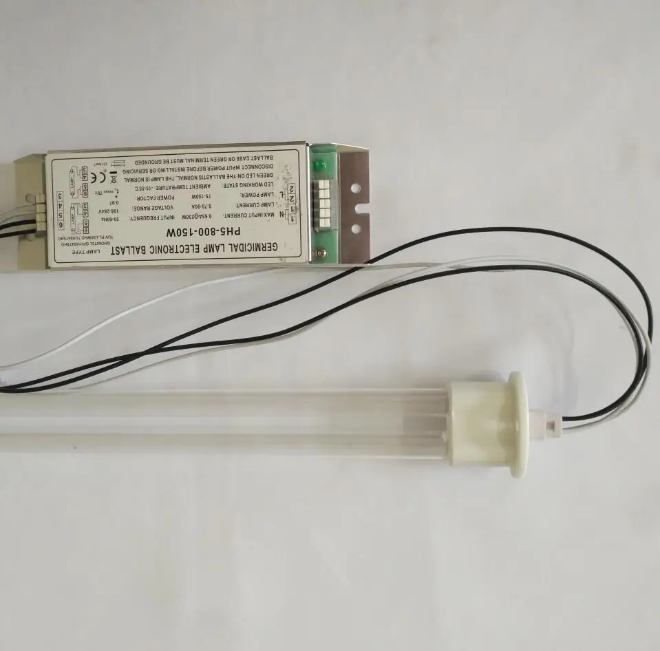 uvc sterilization remove waste gas  uv lamp 810mm 1000mm 4p U shape high ozone 184nm oil flue  washing fume duct uv